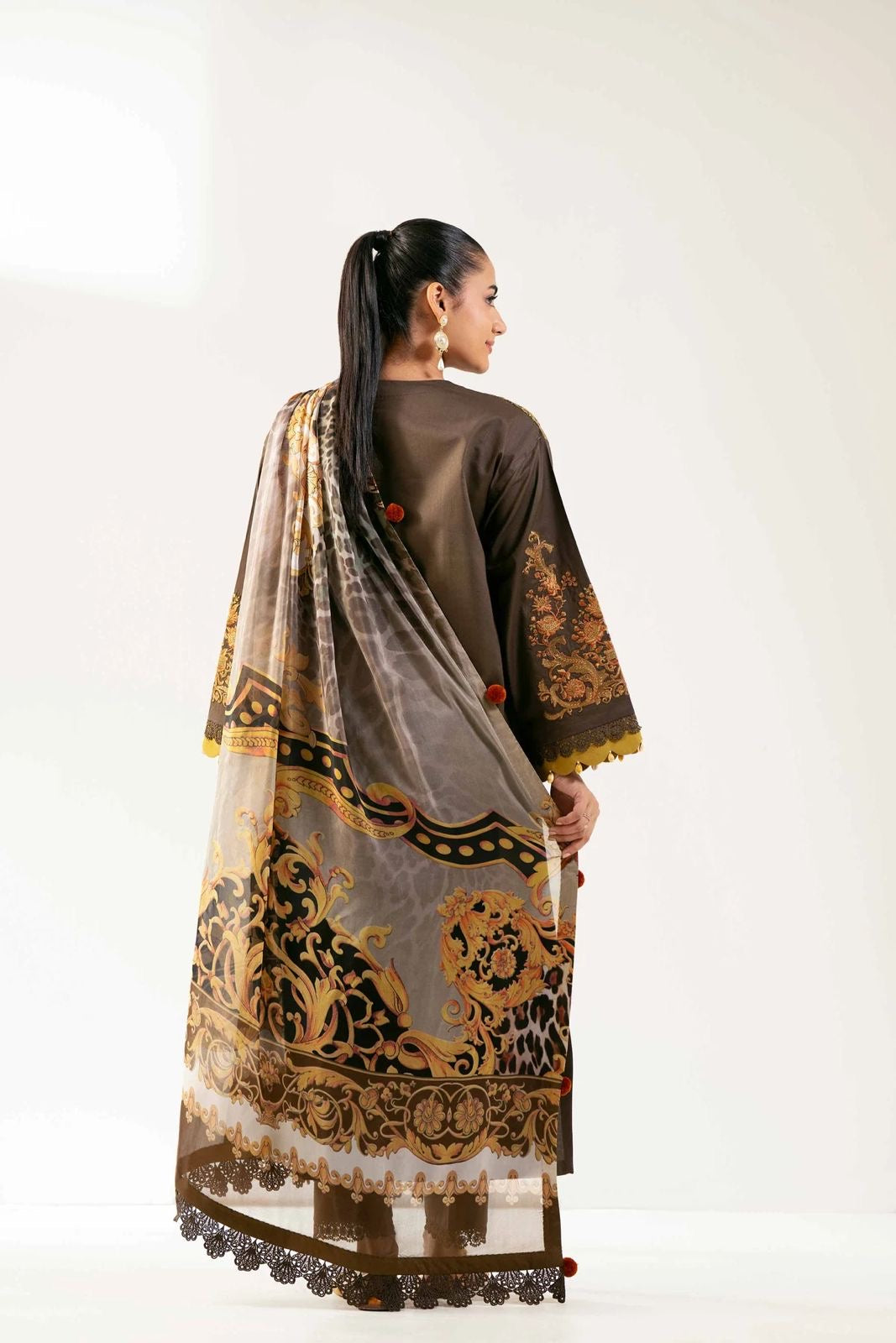3 piece - embroidered suit